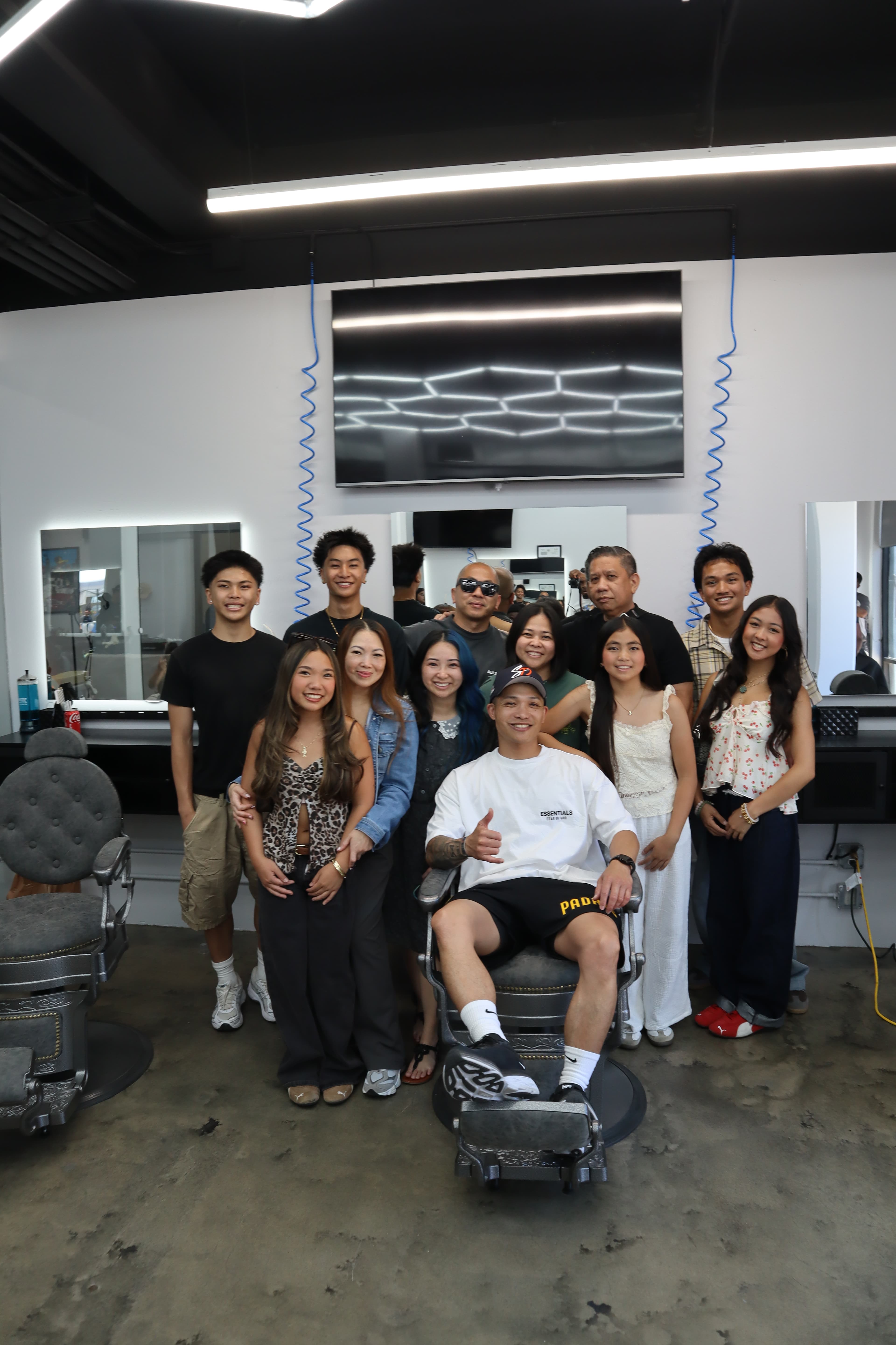 People gathered inside Styled Studios at the opening